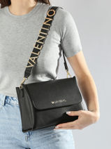 Cross Body Tas Alexia Valentino Zwart alexia VBS5A803-vue-porte