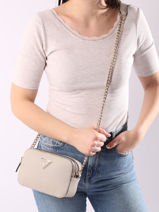 Cross Body Tas Noelle Guess Grijs noelle ZG787914-vue-porte