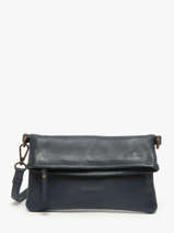 Cross Body Tas Cow Leder Basilic pepper Blauw cow BCOW75