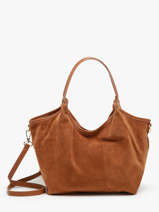 Schoudertas Velvet Caviar Leder Milano Bruin velvet caviar VC241111