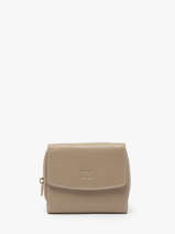 Portefeuille Caviar Leder Crinkles Beige caviar 14201