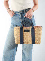 Handtassen Estival Stro Le voyage en panier Blauw estival PM779-vue-porte