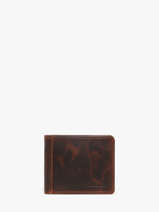 Portefeuille Met Portemonnee Leder Maverick Bruin the original MAVTO004