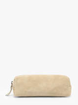 Etui Leder Milano Beige velvet VE22116