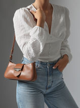 Schoudertas Paris Ily Leder Lancaster Beige paris ily 40-vue-porte