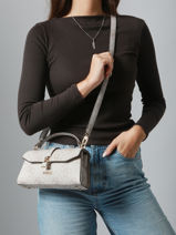 Cross Body Tas Queensland Guess Wit queensland OS965520-vue-porte