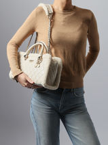 Schoudertas Cristi Guess Wit cristi TG813909-vue-porte