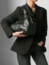 Schoudertas Chiara Leder Gerard darel Zwart chiara DCS84420-vue-porte