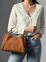 Handtas Suede Ida Leder Lancaster Bruin suede ida 101-vue-porte