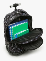 Rugzak Op Wieltjes 2 Compartimenten Cameleon Grijs futur PBFUSR45-vue-porte