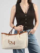 Handtas Seek Papier By byblos Beige seek BS88B01-vue-porte