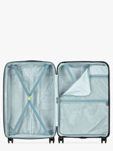 Harde Reiskoffer Air Armour Delsey Blauw air armour 3866-821-vue-porte