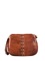 Cross Body Tas Heritage Leder Biba Bruin heritage HAK2L