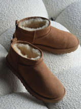 Boots Classic Ultra Mini Uit Leder Ugg Bruin accessoires - 01116109