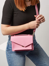 Cross Body Tas Zo� Leder Lancaster Roze zoe 10-vue-porte