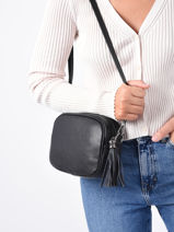 Cross Body Tas Caviar Leder Milano Rood caviar CA2006N-vue-porte