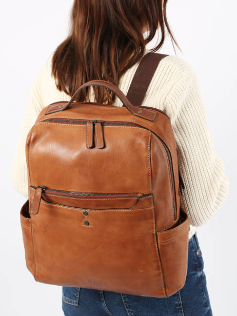 Business Rugzak Basilic pepper Bruin traveler BTRA10 ander zicht 1