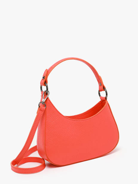 Cross Body Tas Caviar Leder Milano Rood caviar CA23118 ander zicht 2