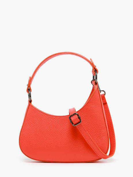 Cross Body Tas Caviar Leder Milano Rood caviar CA23118 ander zicht 4