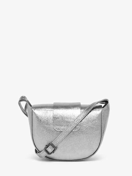 Cross Body Tas Nine Leder Milano Zilver nine NI24064 ander zicht 4