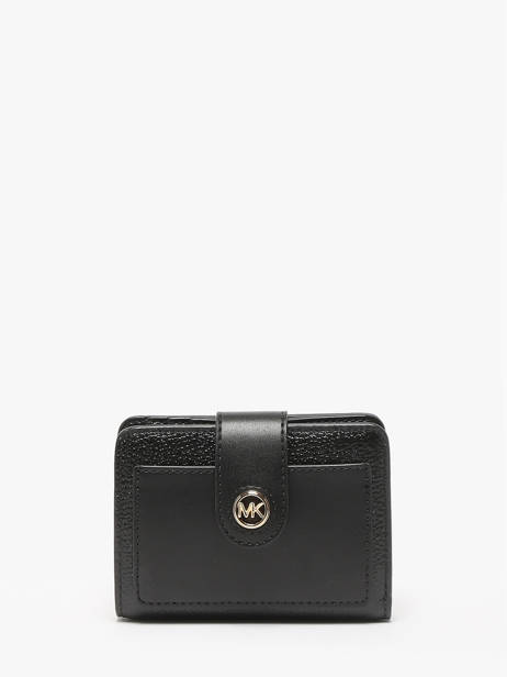 Portefeuille Leder Michael kors Zwart mk charm H3G0KD5L