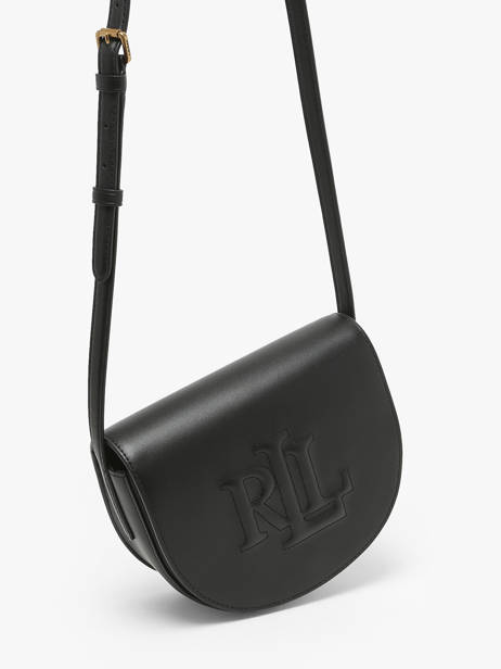 Cross Body Tas Anstey Leder Lauren ralph lauren Zwart anstey 31950130 ander zicht 2