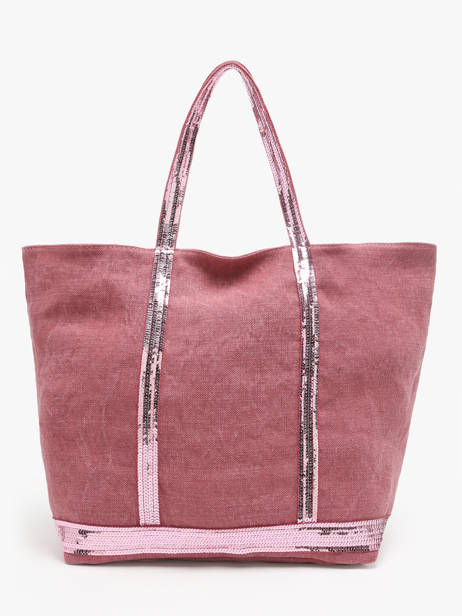 Handtas L Le Cabas Linnen Pailletten Vanessa bruno Roze cabas lin 31V40315