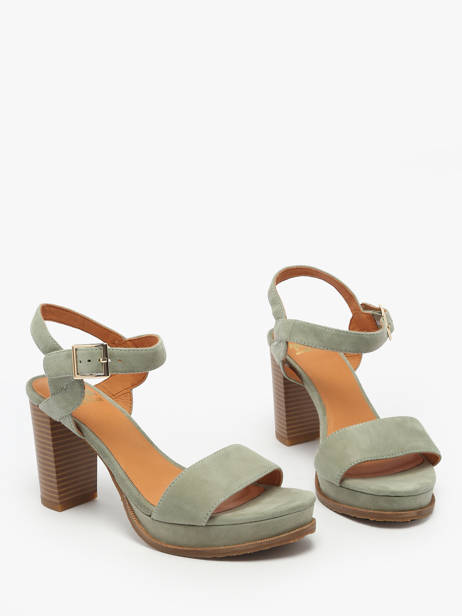 Sandalen Met Hak Jain Uit Leder Mam'zelle Groen women CSG1H03 ander zicht 1