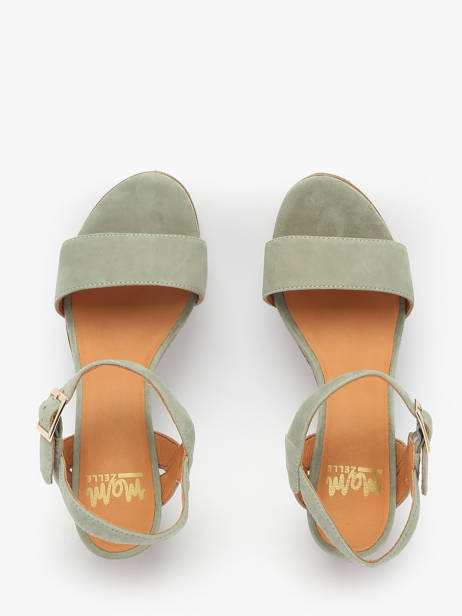 Sandalen Met Hak Jain Uit Leder Mam'zelle Groen women CSG1H03 ander zicht 3