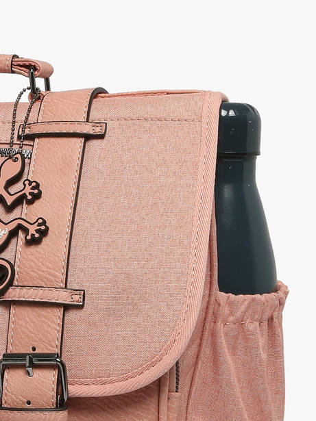 Boekentas 3 Compartimenten Cameleon Roze vintage color VIC-CA41 ander zicht 5