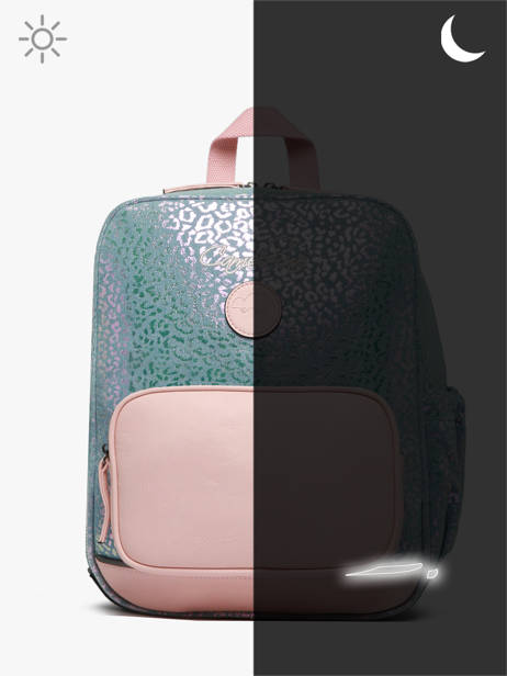 Rugzak 1 Compartiment Cameleon Blauw vintage fantasy SD33 ander zicht 8