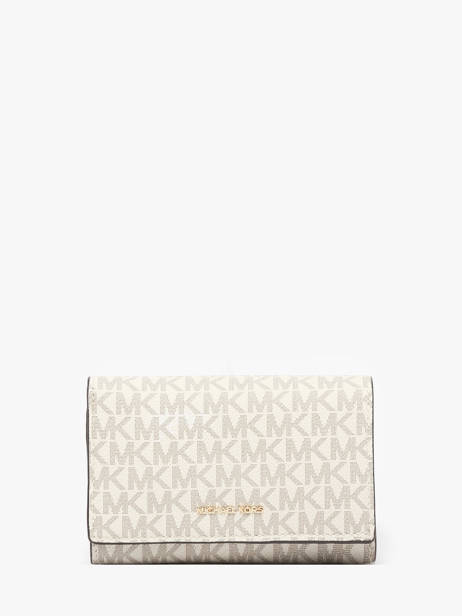 Portefeuille Michael kors Beige jet set T5GJ6D9B