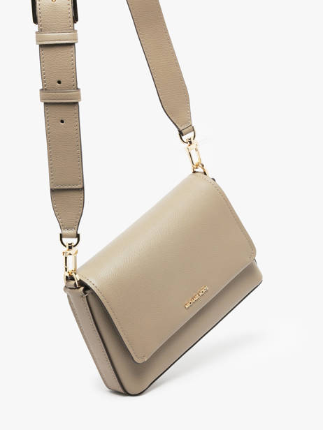 Cross Body Tas Nessa Leder Michael kors Beige nessa T5G8ZM1L ander zicht 1