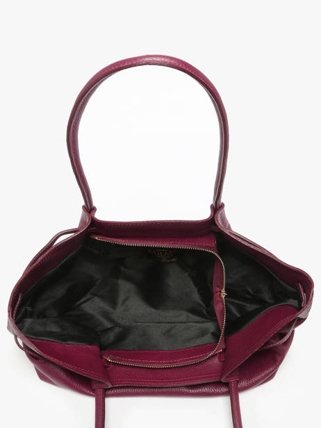 Schoudertas Caviar Leder Milano Violet caviar CA25062 ander zicht 3