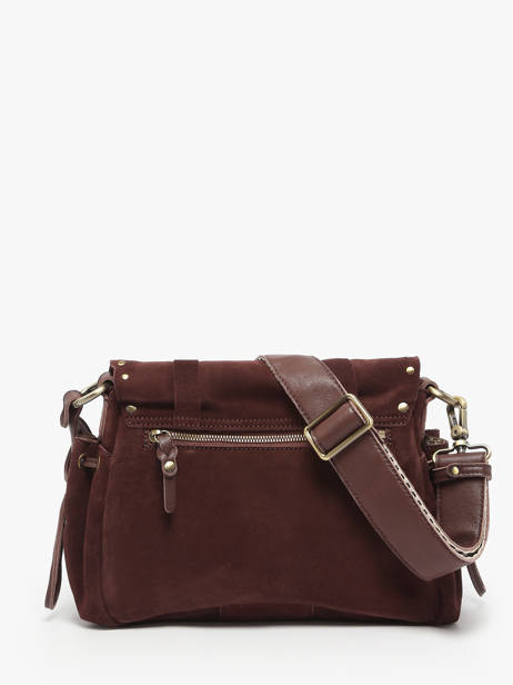 Cross Body Tas Vintage Leder Mila louise Beige vintage 3861VC ander zicht 4