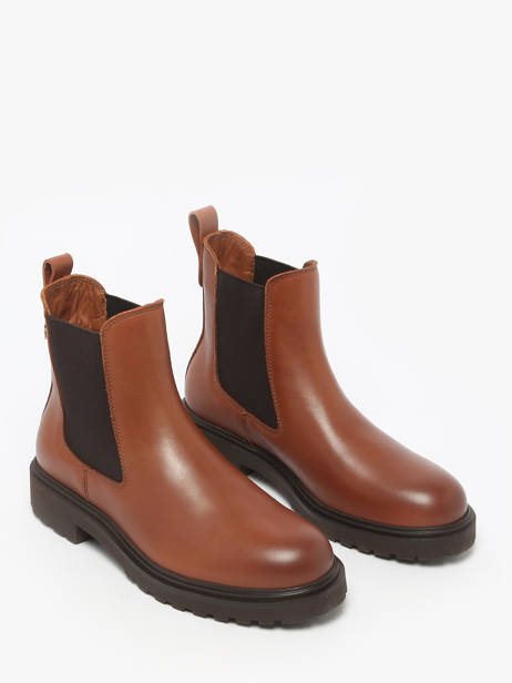 Chelsea Boots Uit Leder Tommy hilfiger Bruin women 8766BDS ander zicht 2