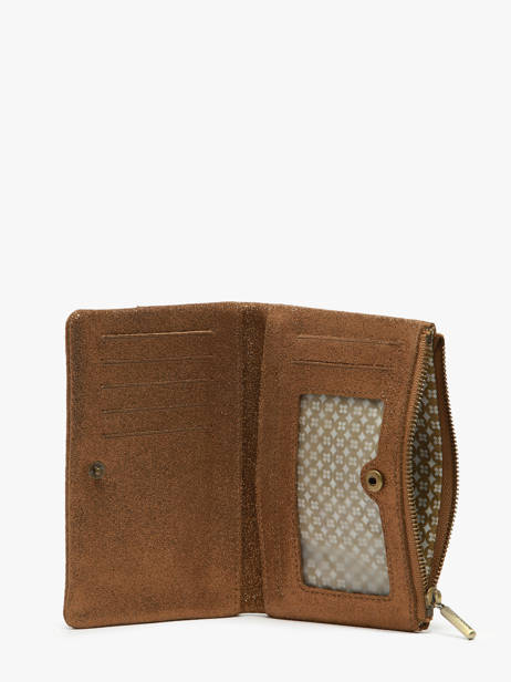 Portefeuille Leder Mila louise Bruin vintage 3760X ander zicht 1