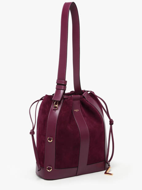 Bucket Bag M Elles Leder Lancel Rood elles A13360 ander zicht 2