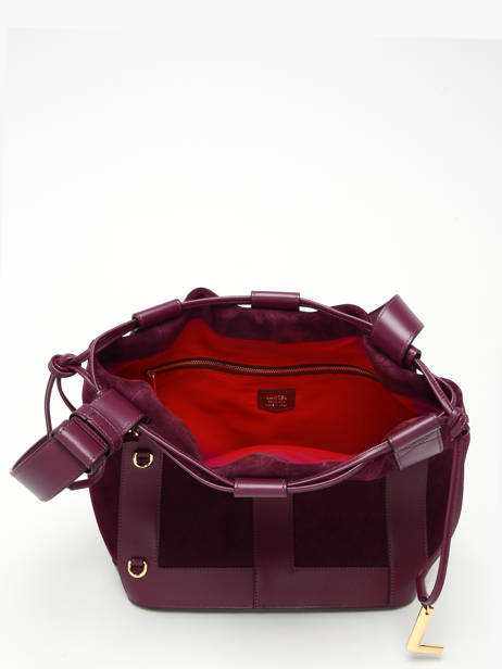 Bucket Bag M Elles Leder Lancel Rood elles A13360 ander zicht 3