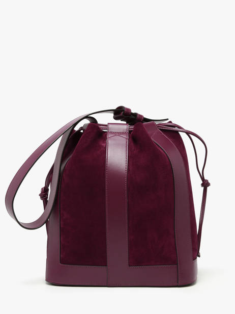 Bucket Bag M Elles Leder Lancel Rood elles A13360 ander zicht 4