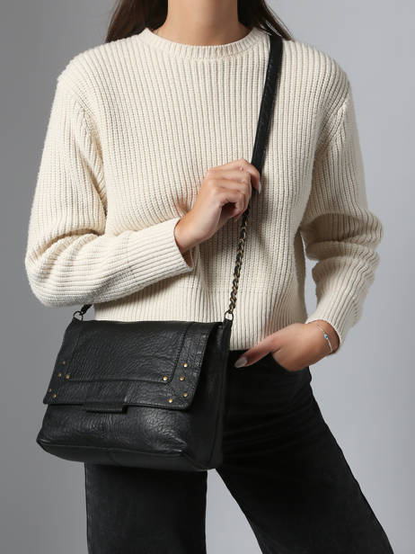 Cross Body Tas Felizia Leder Pieces Zwart felizia 17116819 ander zicht 1