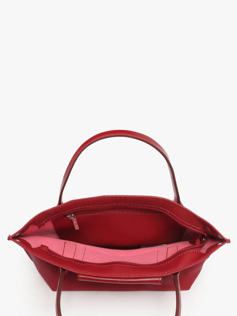 Cross Body Tas Maya Leder Lancaster Rood maya 88 ander zicht 3