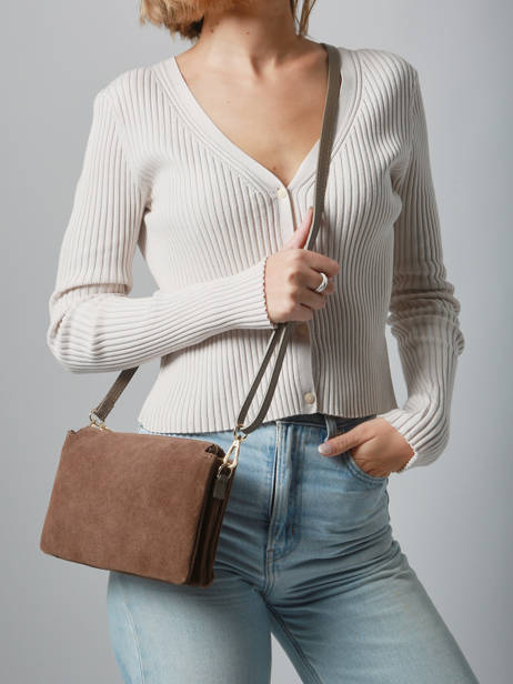 Cross Body Tas Velvet Caviar Milano Bruin velvet caviar VC24117 ander zicht 1