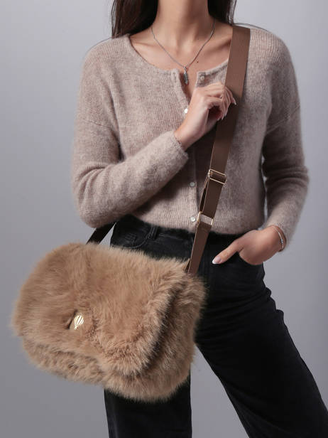 Cross Body Tas Doudou Le voyage en panier Beige doudou AHP266 ander zicht 1