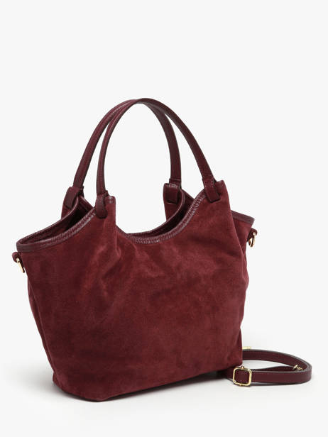 Schoudertas Velvet Caviar Leder Milano Rood velvet caviar VC241111 ander zicht 2