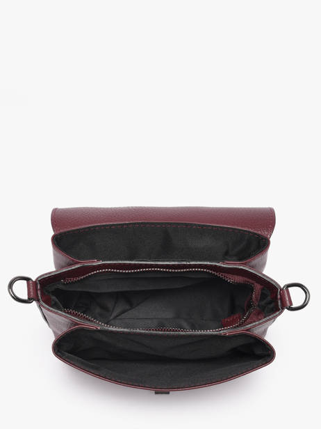 Cross Body Tas Caviar Leder Milano Rood caviar CA24061 ander zicht 3