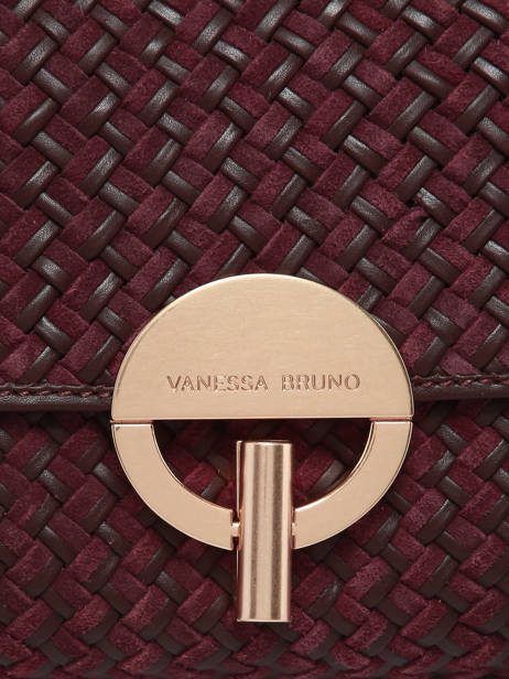 Cross Body Tas Moon Leder Vanessa bruno Violet moon 5V40533 ander zicht 3