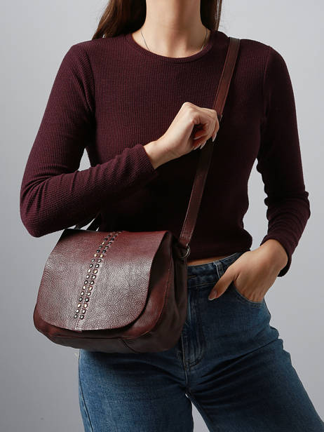 Cross Body Tas Heritage Leder Biba Violet heritage HAK2L ander zicht 1