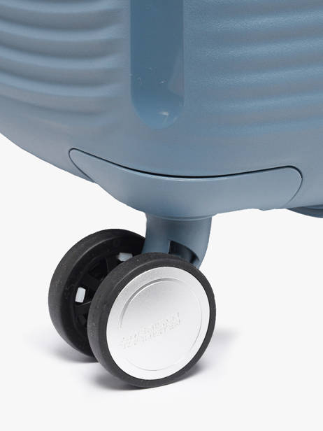 Harde Reiskoffer S Soundbox American tourister Blauw soundbox 32G002 ander zicht 3