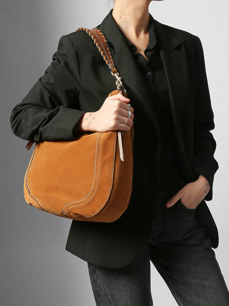 Schoudertas Ella Leder Le tanneur Bruin ella TNGI1410 ander zicht 1